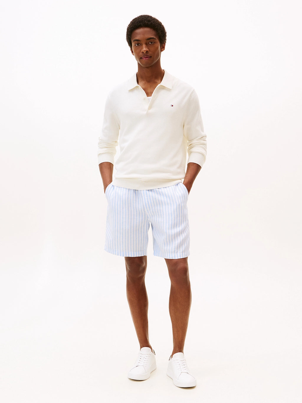 TOMMY HILFIGER MERCER LINEN STRIPE SHORT MW0MW41510