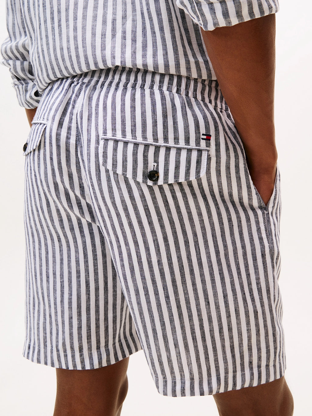 TOMMY HILFIGER MERCER LINEN STRIPE SHORT MW0MW41510