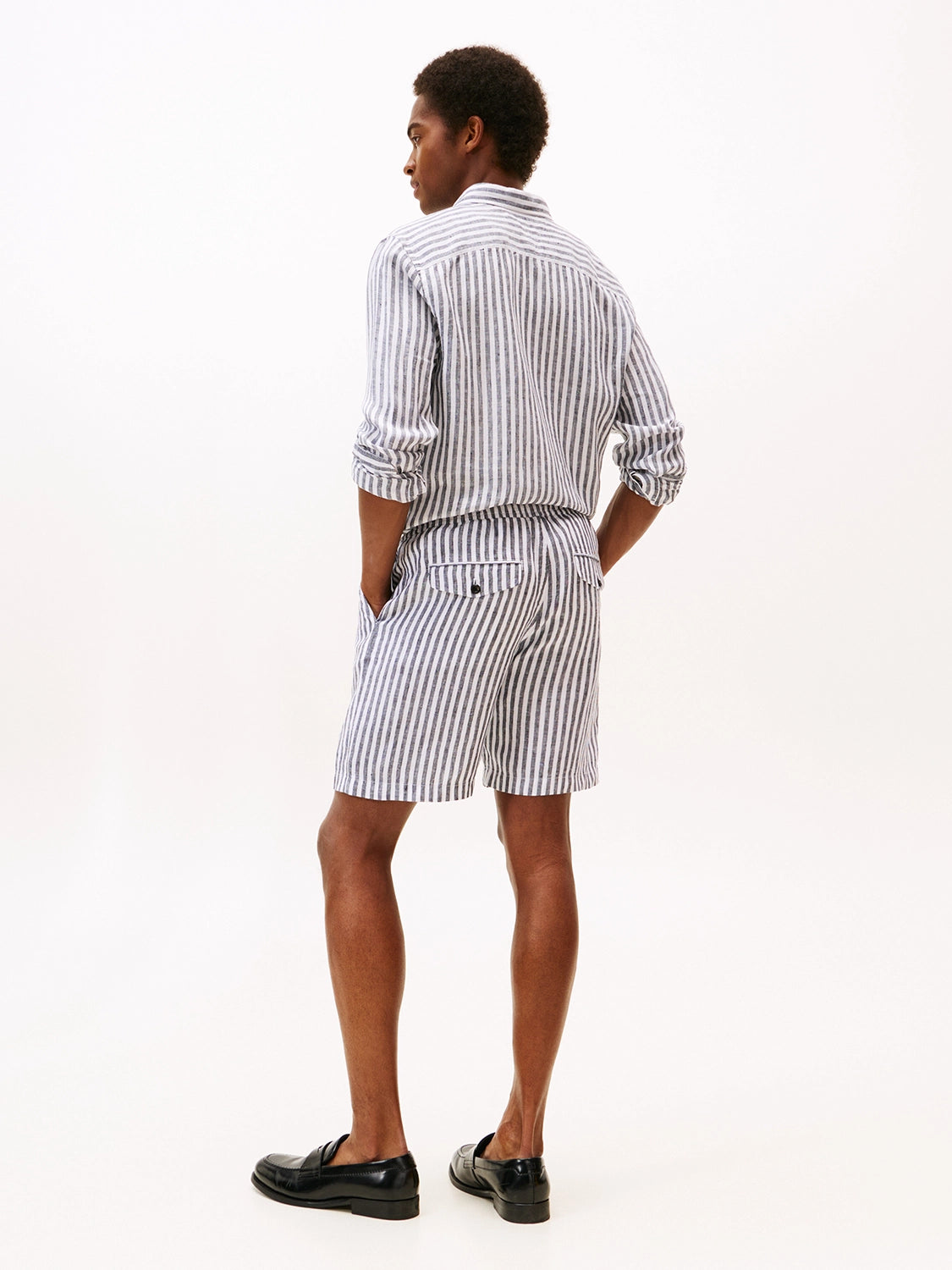 TOMMY HILFIGER MERCER LINEN STRIPE SHORT MW0MW41510