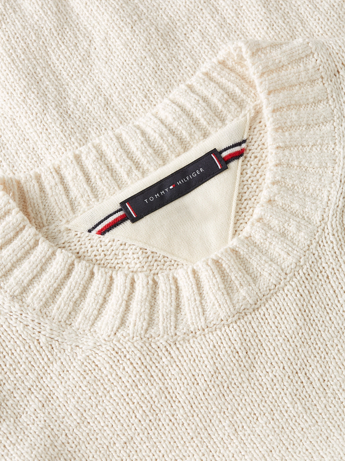 TOMMY HILFIGER SOFT TEXTURED CREW NECK KNIT MW0MW41653