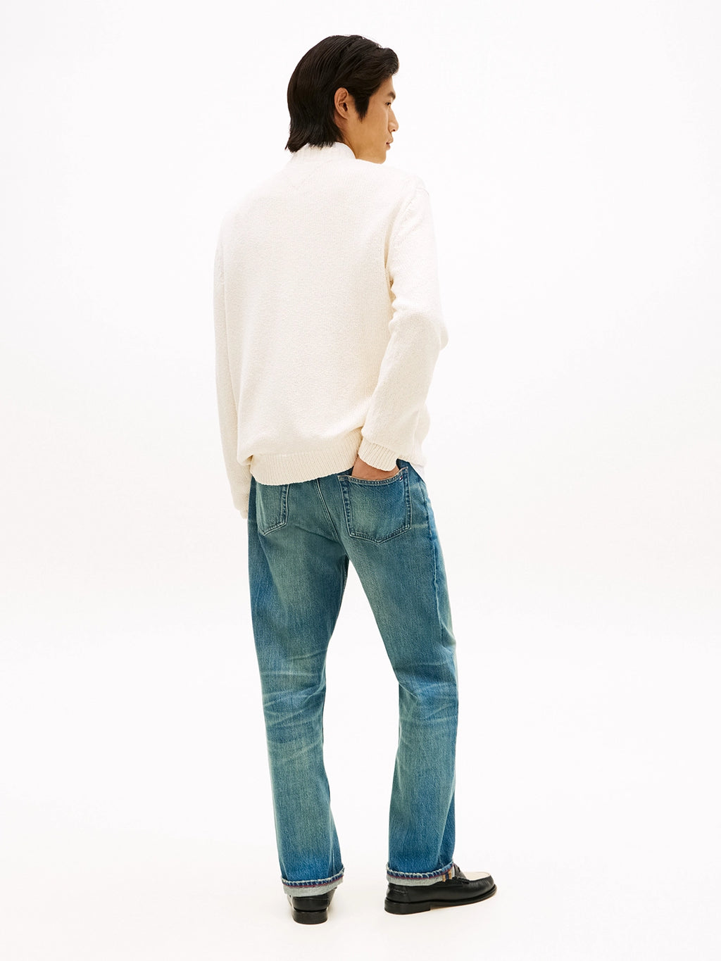 TOMMY HILFIGER SOFT TEXTURED CREW NECK KNIT MW0MW41653