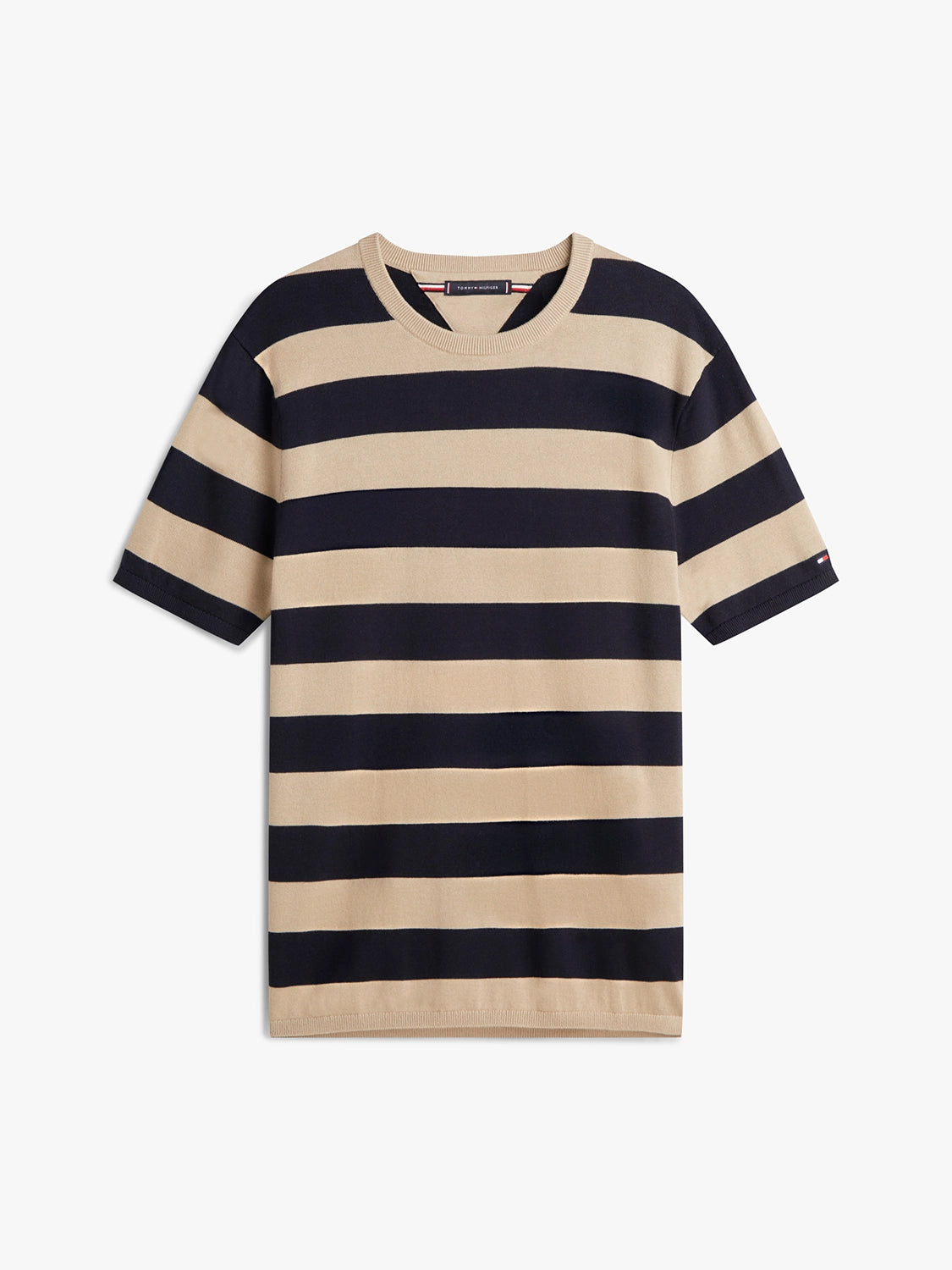 TOMMY HILFIGER ESSENTIAL STRIPE COTTON S/S CREWNECK KNIT MW0MW41950