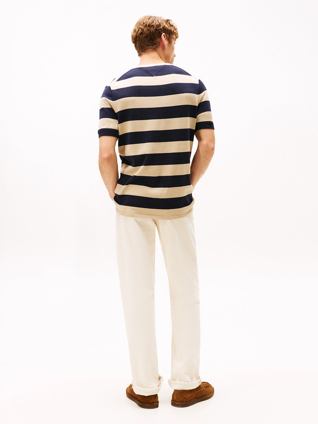 TOMMY HILFIGER ESSENTIAL STRIPE COTTON S/S CREWNECK KNIT MW0MW41950