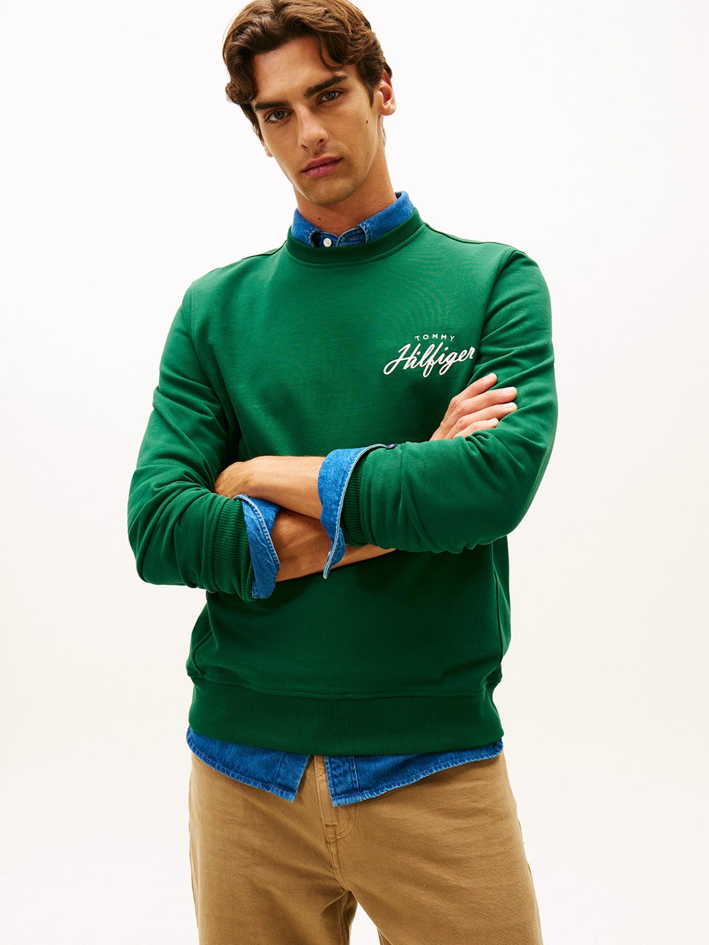 TOMMY HILGIGER MODERN ATHLEISURE REG CREW SWEATSHIRT MW0MW42536