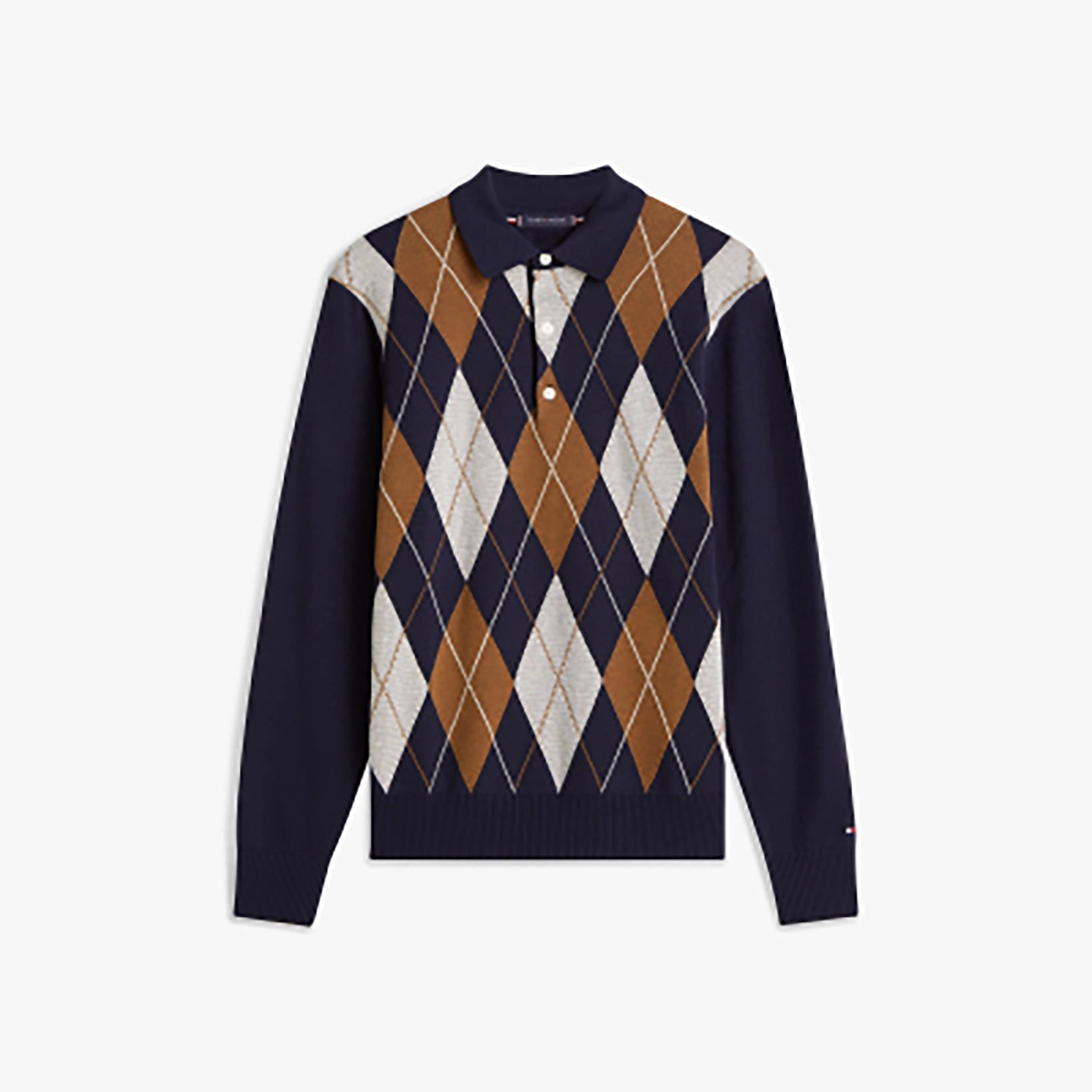 TOMMY HILFIGER ARGYLE L/S RUGBY KNIT MW0MW42614
