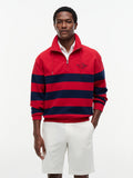 TOMMY HILFIGER NAUTICAL BLOCK STRIPE 1/4 ZIP SWEATSHIRT MW0MW43190