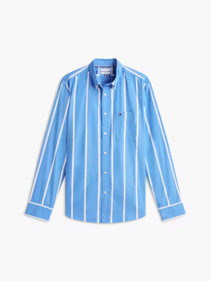 TOMMY HILFIGER SPACE STRIPE POPLIN L/S SHIRT MW0MW43304