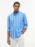 TOMMY HILFIGER SPACE STRIPE POPLIN L/S SHIRT MW0MW43304