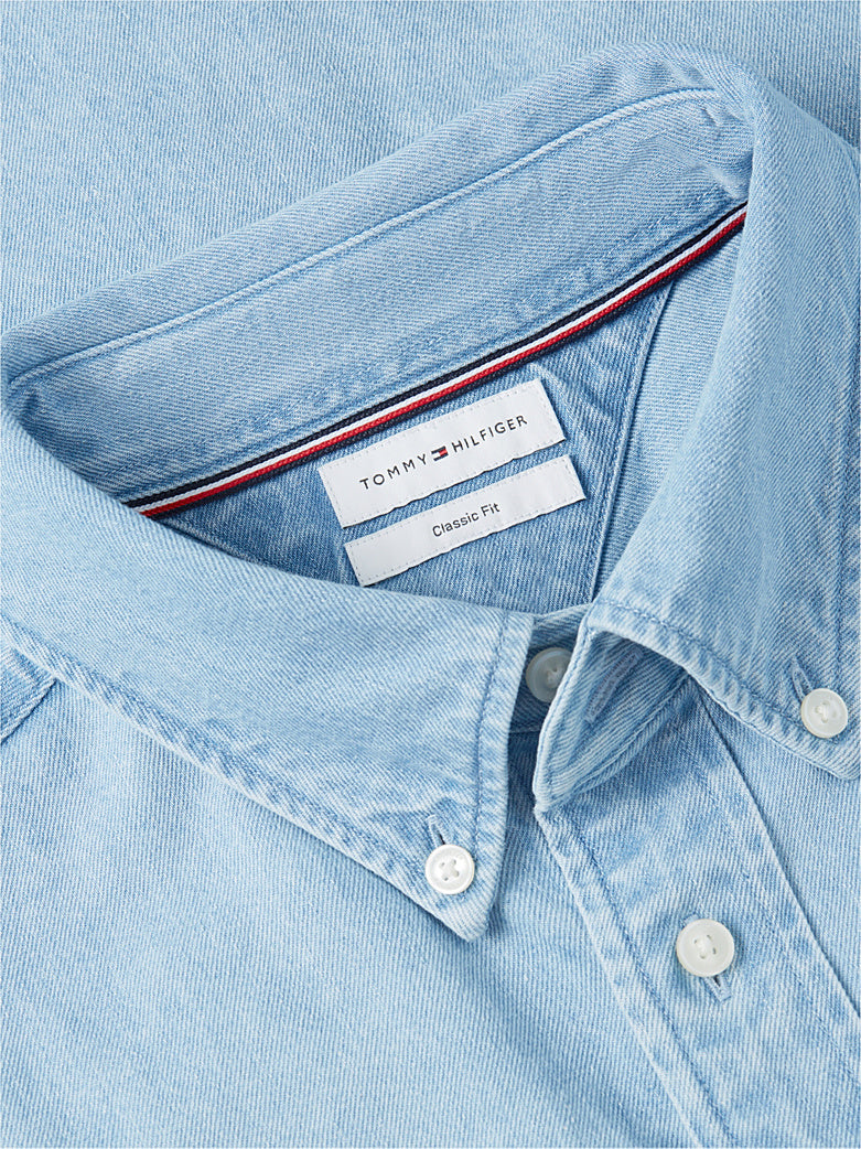 TOMMY HILFIGER AMERICANA DENIM EMB L/S SHIRT MW0MW44268