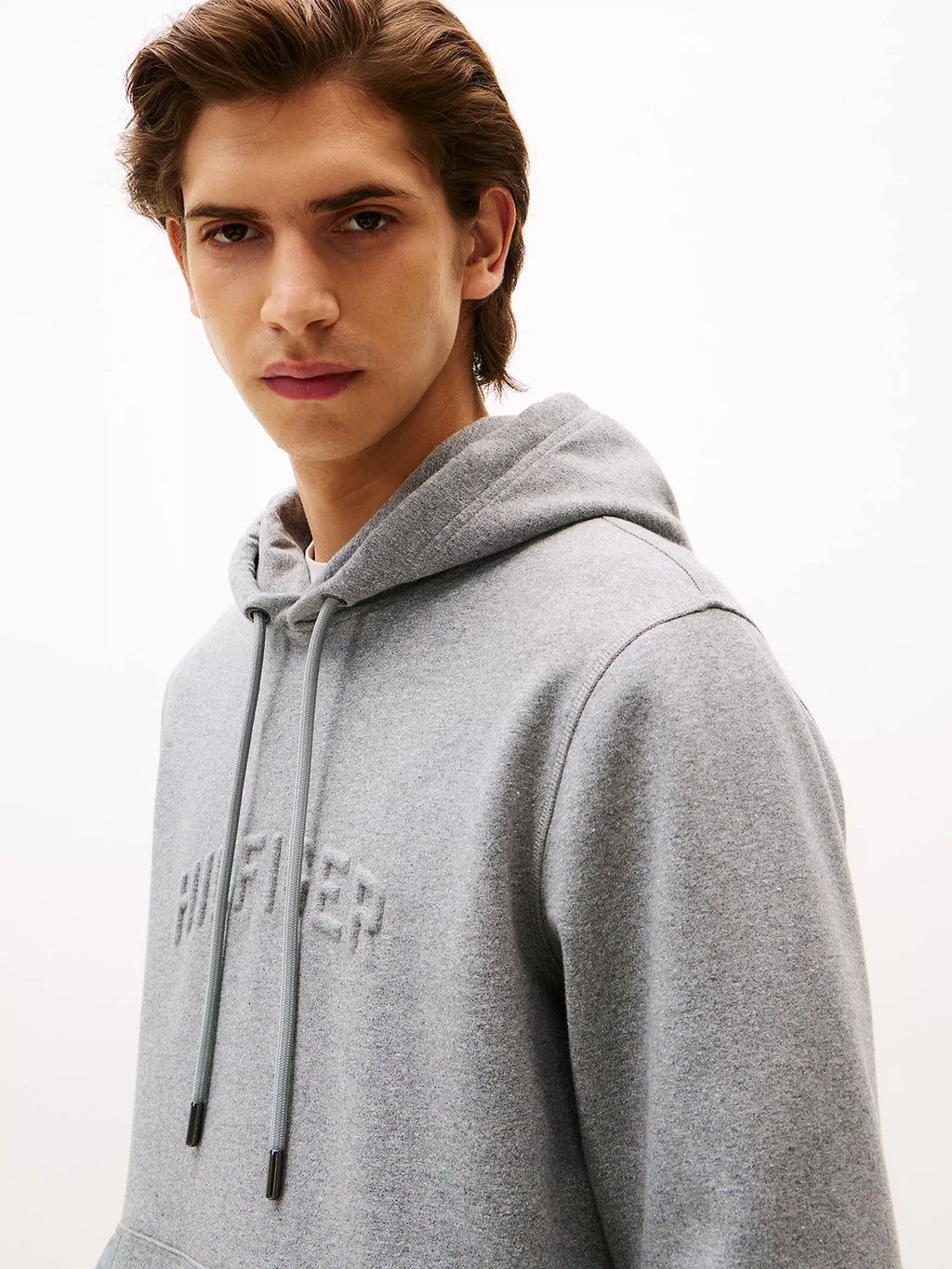 TOMMY HILFIGER ARCH EMBOSSED HOODED SWEATSHIRT MW0MW39402