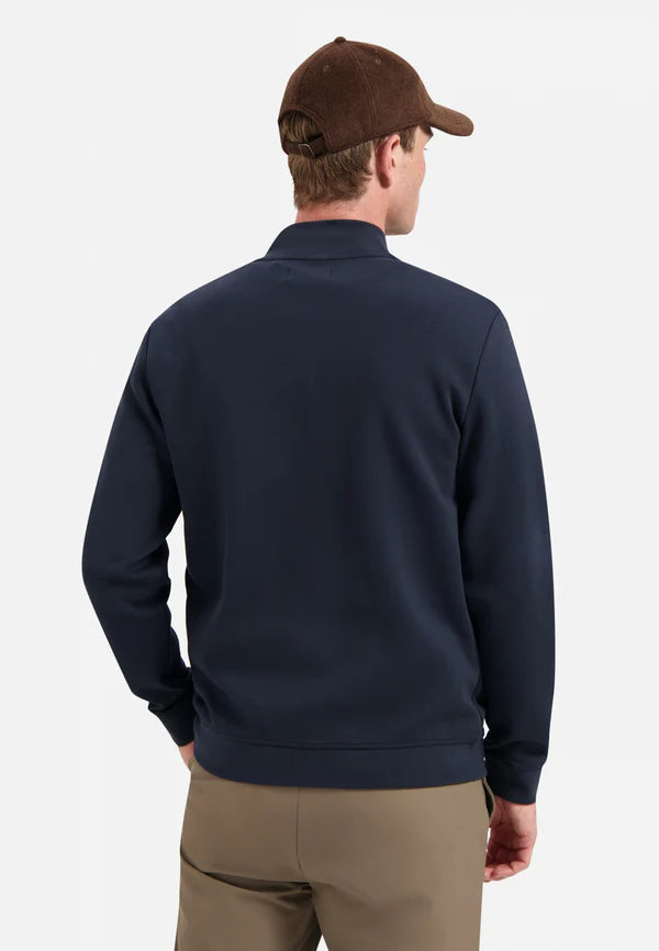 NO EXCESS FULL ZIP PIQUE KNITTED BOMBER SWEATSHIRT N1006