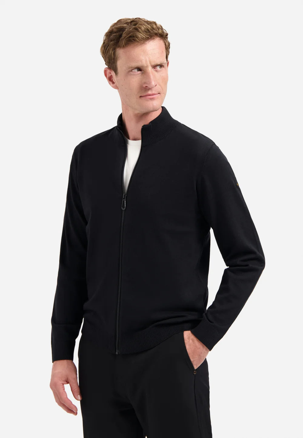 NO EXCESS FULL ZIP MELANGE CARDIGAN SWEATSHIRT N2154