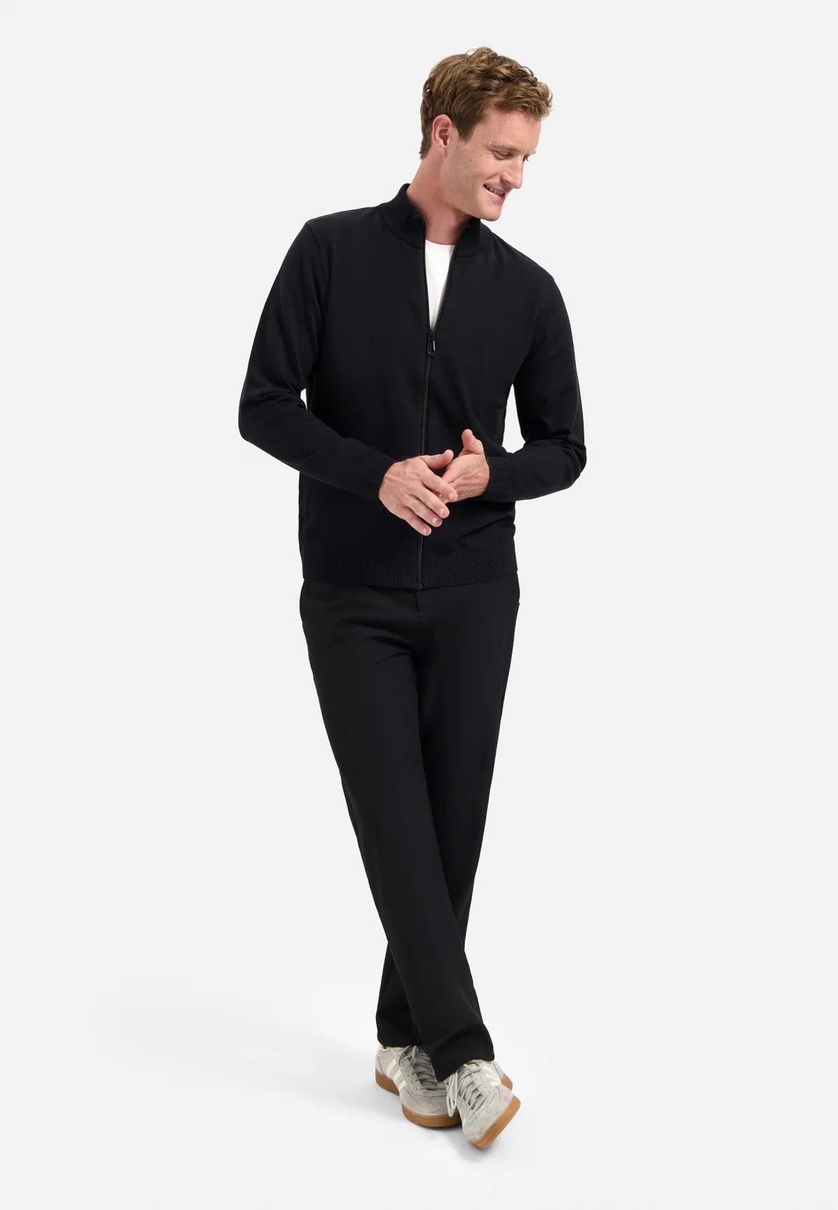 NO EXCESS FULL ZIP MELANGE CARDIGAN SWEATSHIRT N2154