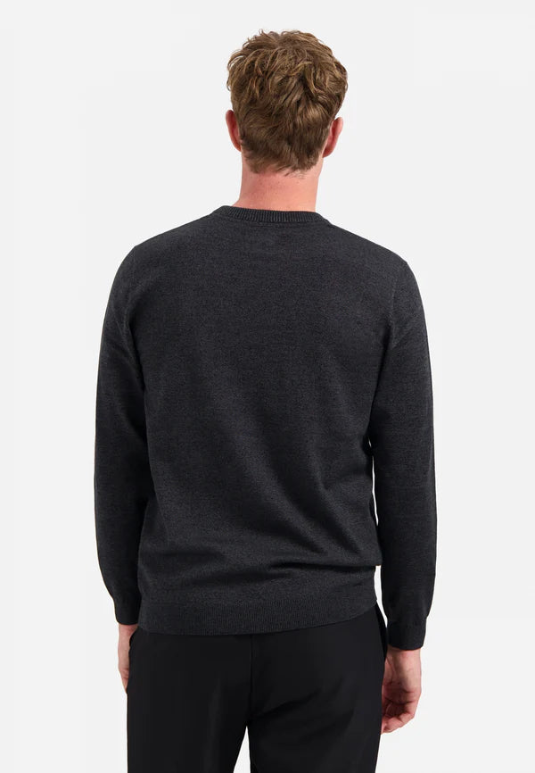 NO EXCESS CREW NECK MELANGE PULLOVER N2180