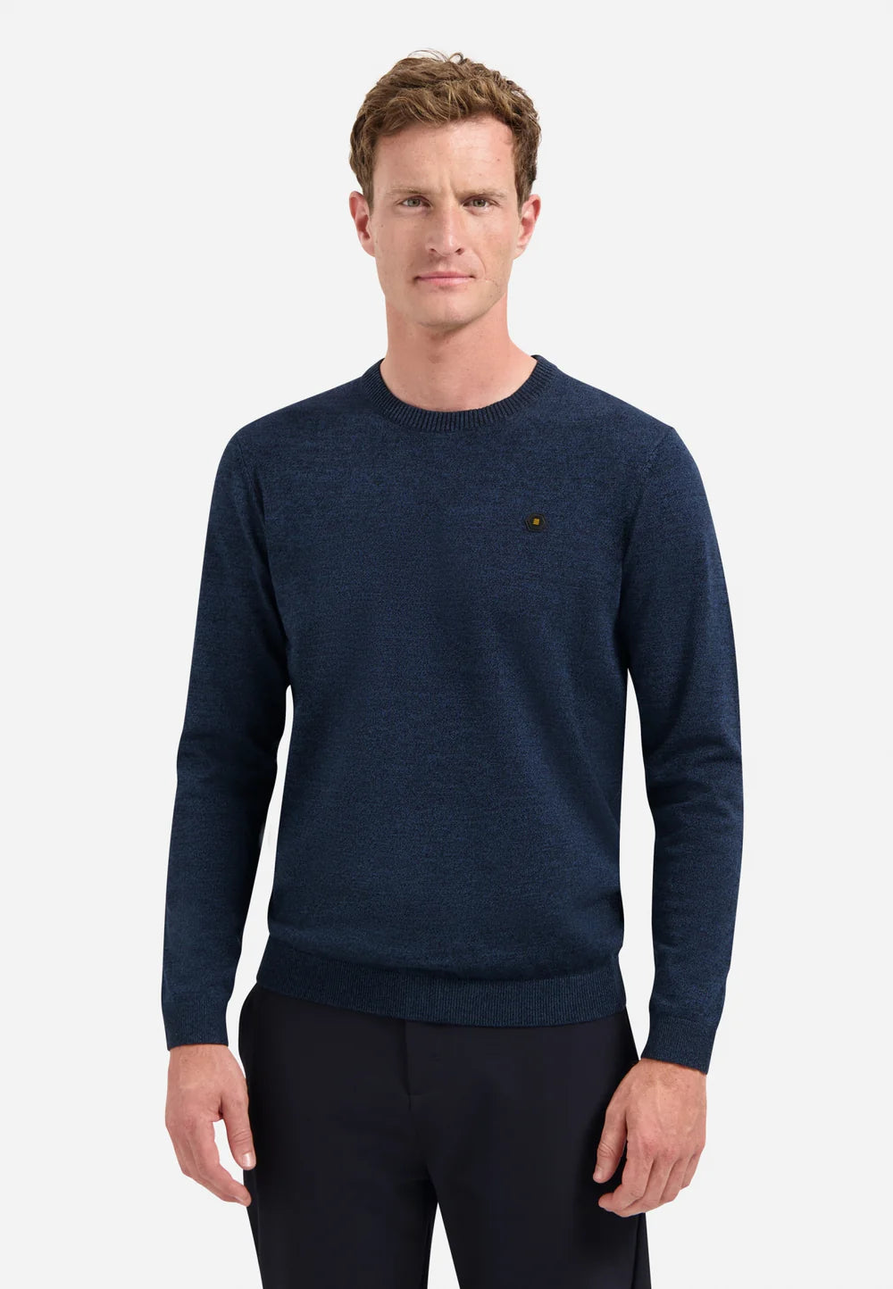 NO EXCESS CREW NECK MELANGE PULLOVER N2180