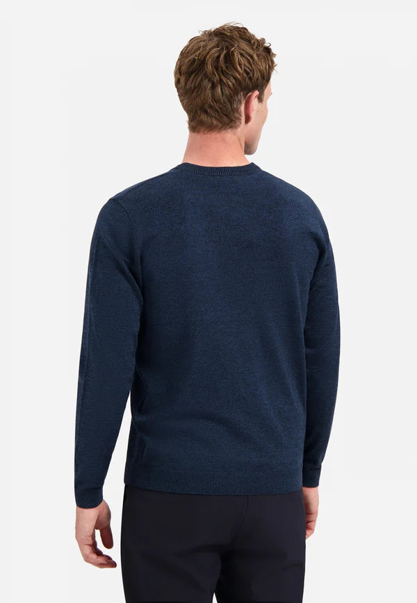 NO EXCESS CREW NECK MELANGE PULLOVER N2180