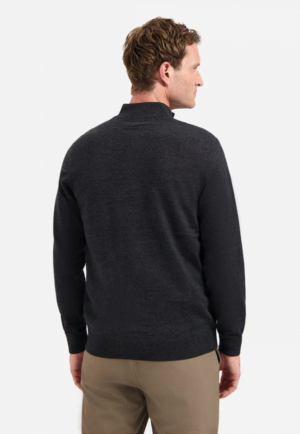 NO EXCESS HALF ZIP MELANGE PULLOVER N2185
