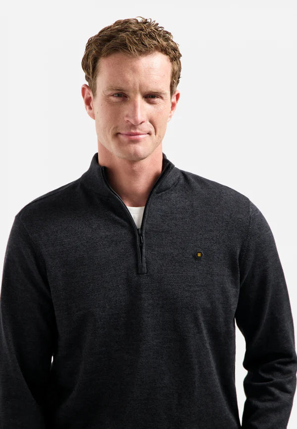 NO EXCESS HALF ZIP MELANGE PULLOVER N2185