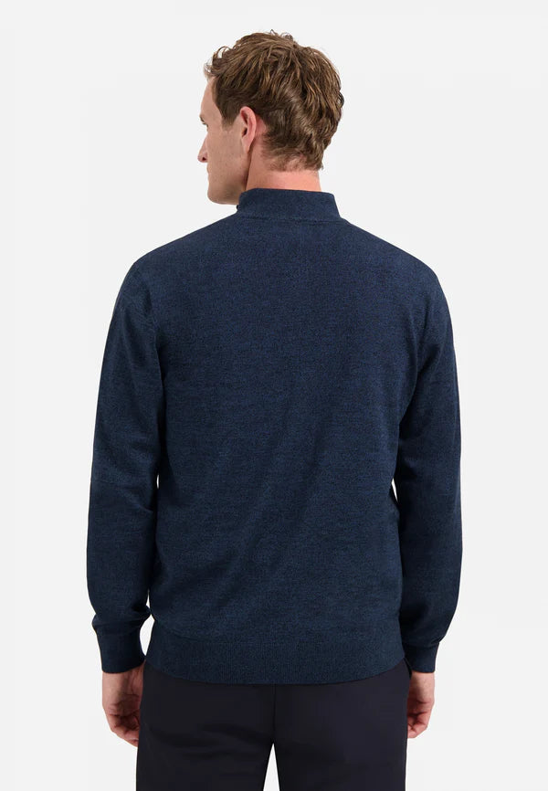 NO EXCESS HALF ZIP MELANGE PULLOVER N2185