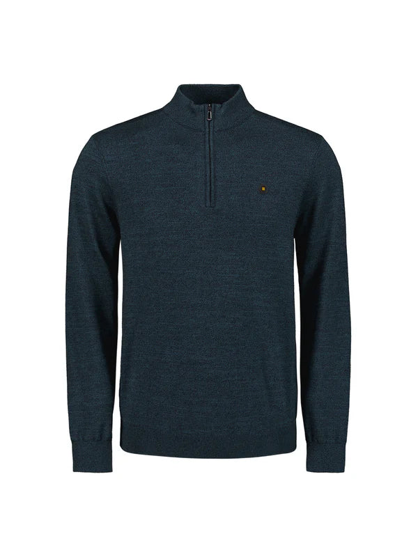 NO EXCESS HALF ZIP MELANGE PULLOVER N2185