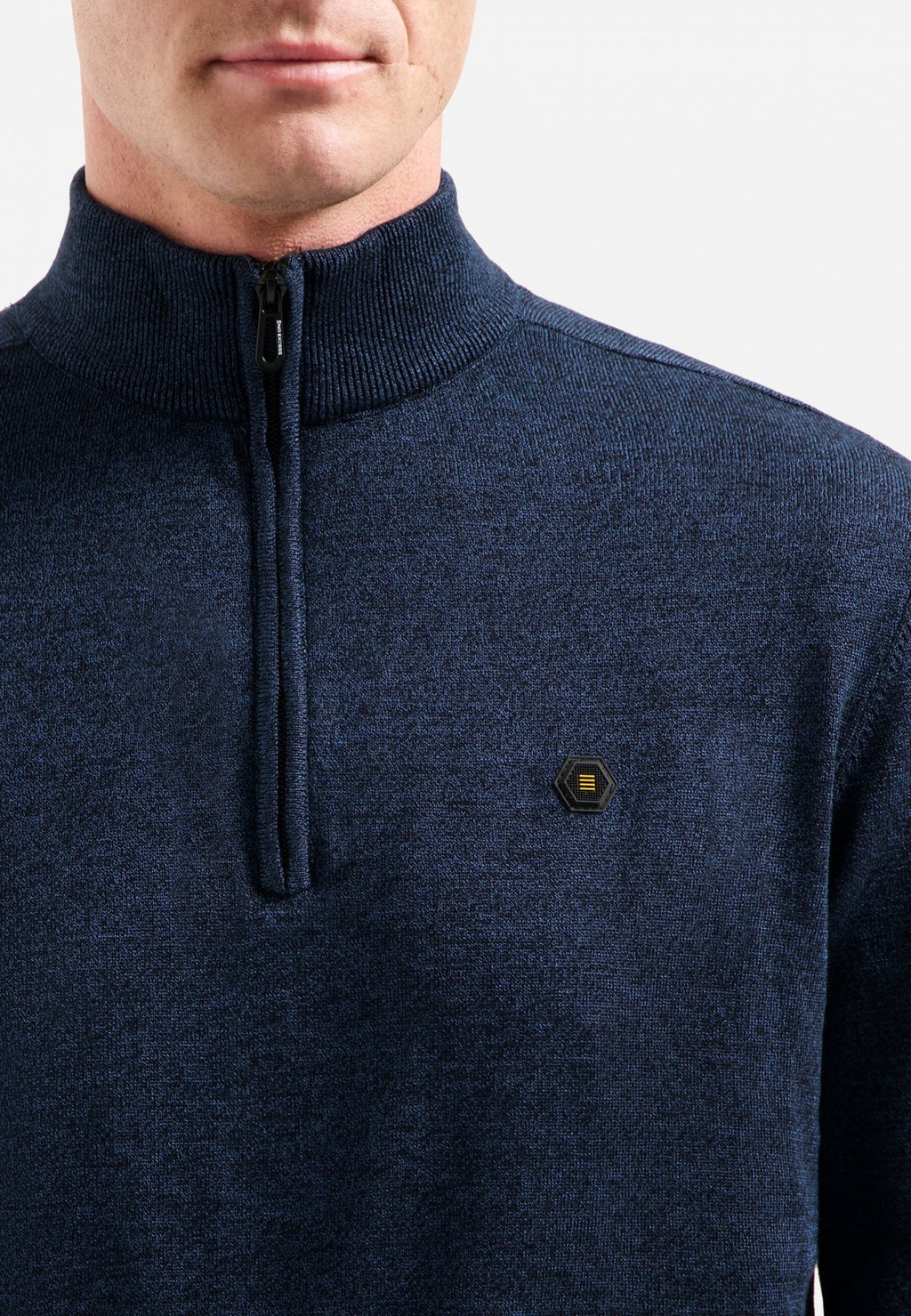 NO EXCESS HALF ZIP MELANGE PULLOVER N2185