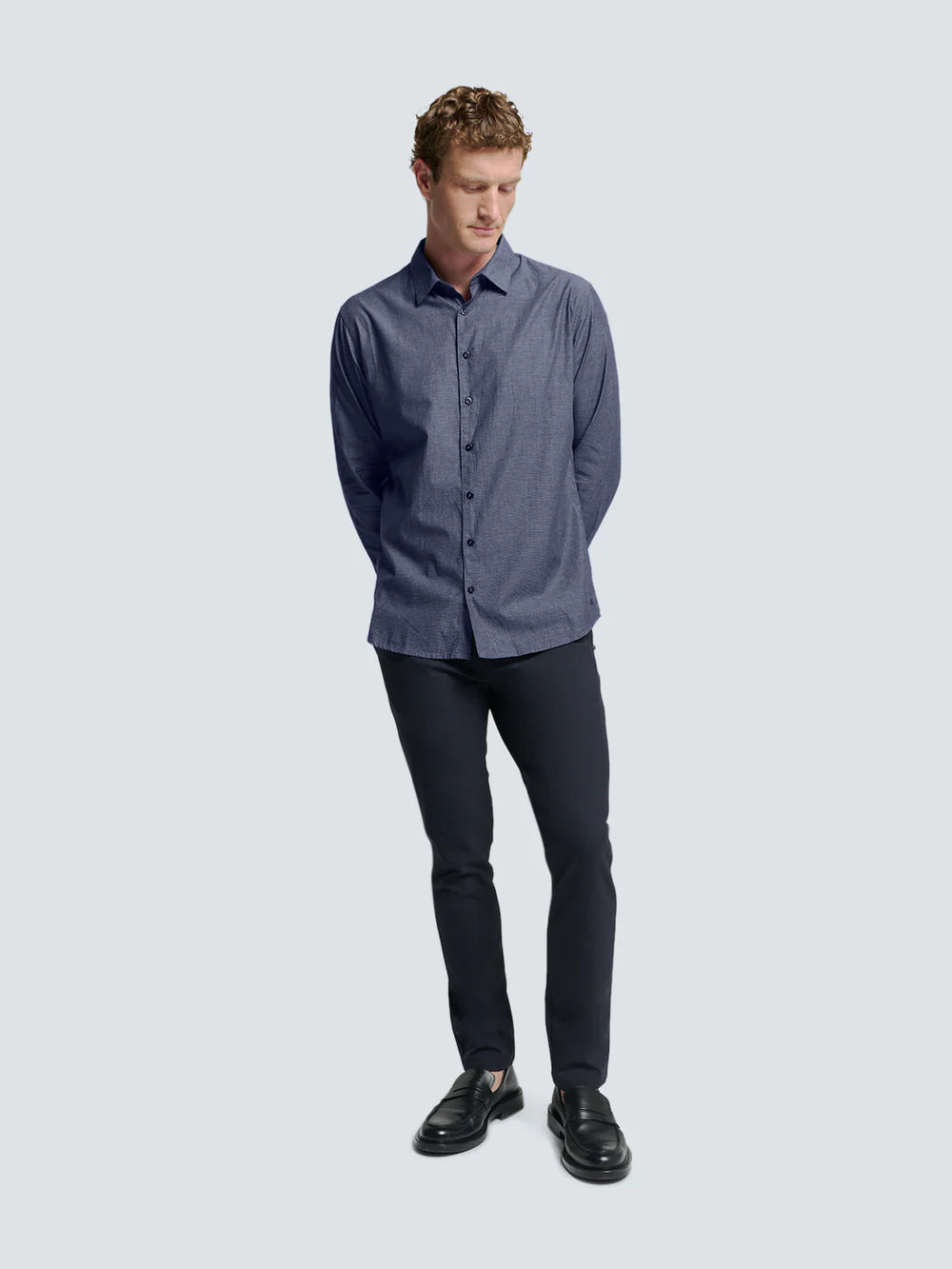 NO EXCESS FILL-A-FILL L/S STRETCH COTTON SHIRT N4330