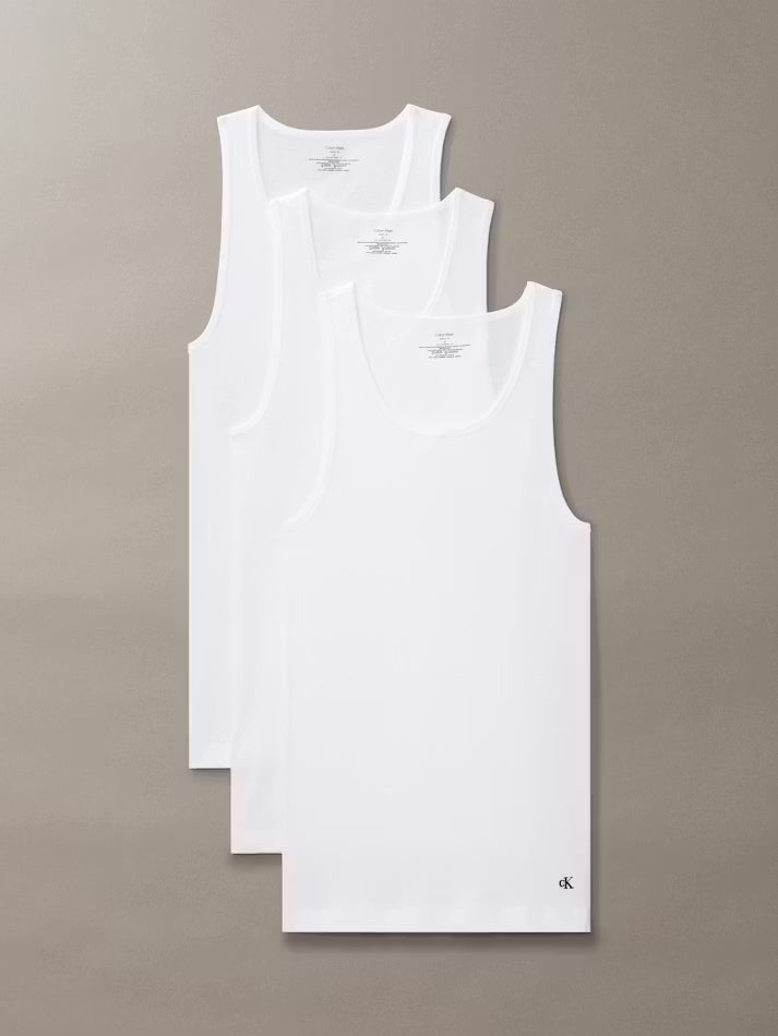 CALVIN KLEIN 100% COTTON 3PK TANKS NB4036