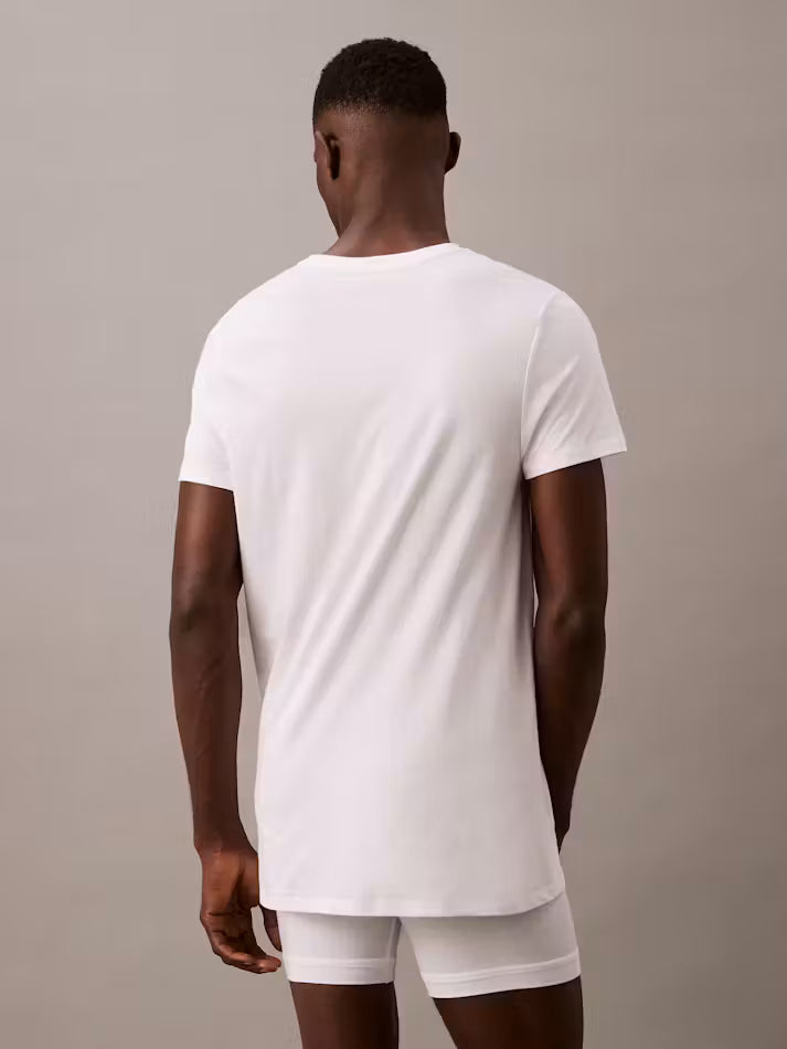CALVIN KLEIN 100% COTTON 3PK CLASSIC S/S CREWNECKS NB4051