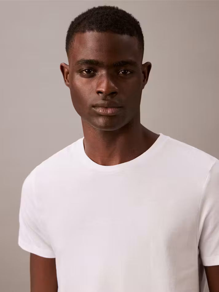 CALVIN KLEIN 100% COTTON 3PK CLASSIC S/S CREWNECKS NB4051