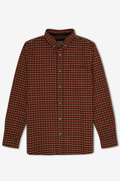 MR SIMPLE OXFORD L/S PLAID SHIRT