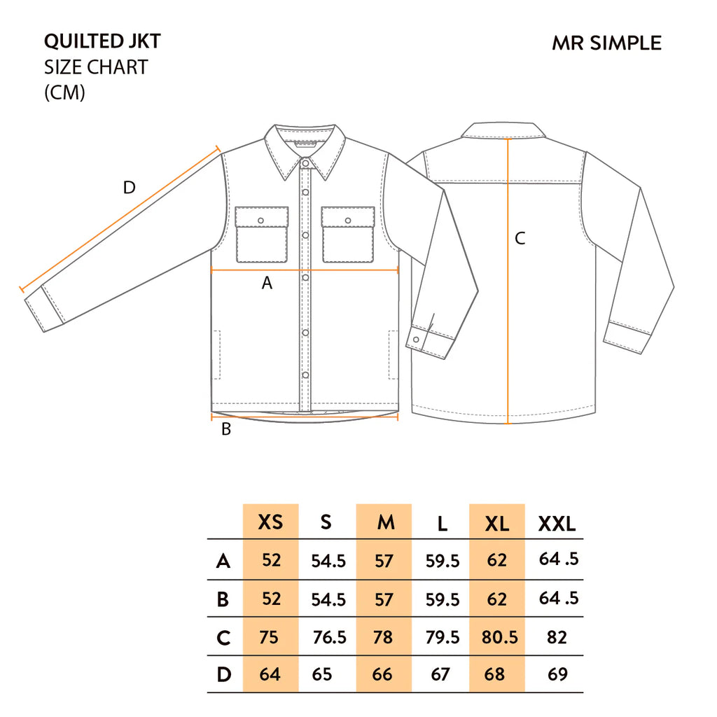 MR SIMPLE QUILTED CORD JACKET M093521