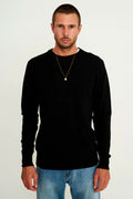MR SIMPLE RECYCLED CASHMERE CREW NECK KNIT
