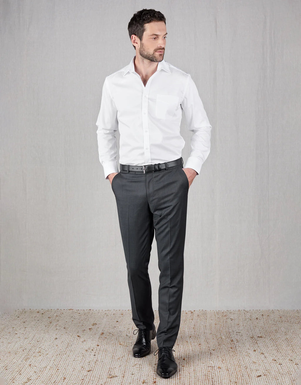 REMBRANDT 100% REDA WOOL LOTUS SUIT TROUSER AV9679TLOTU