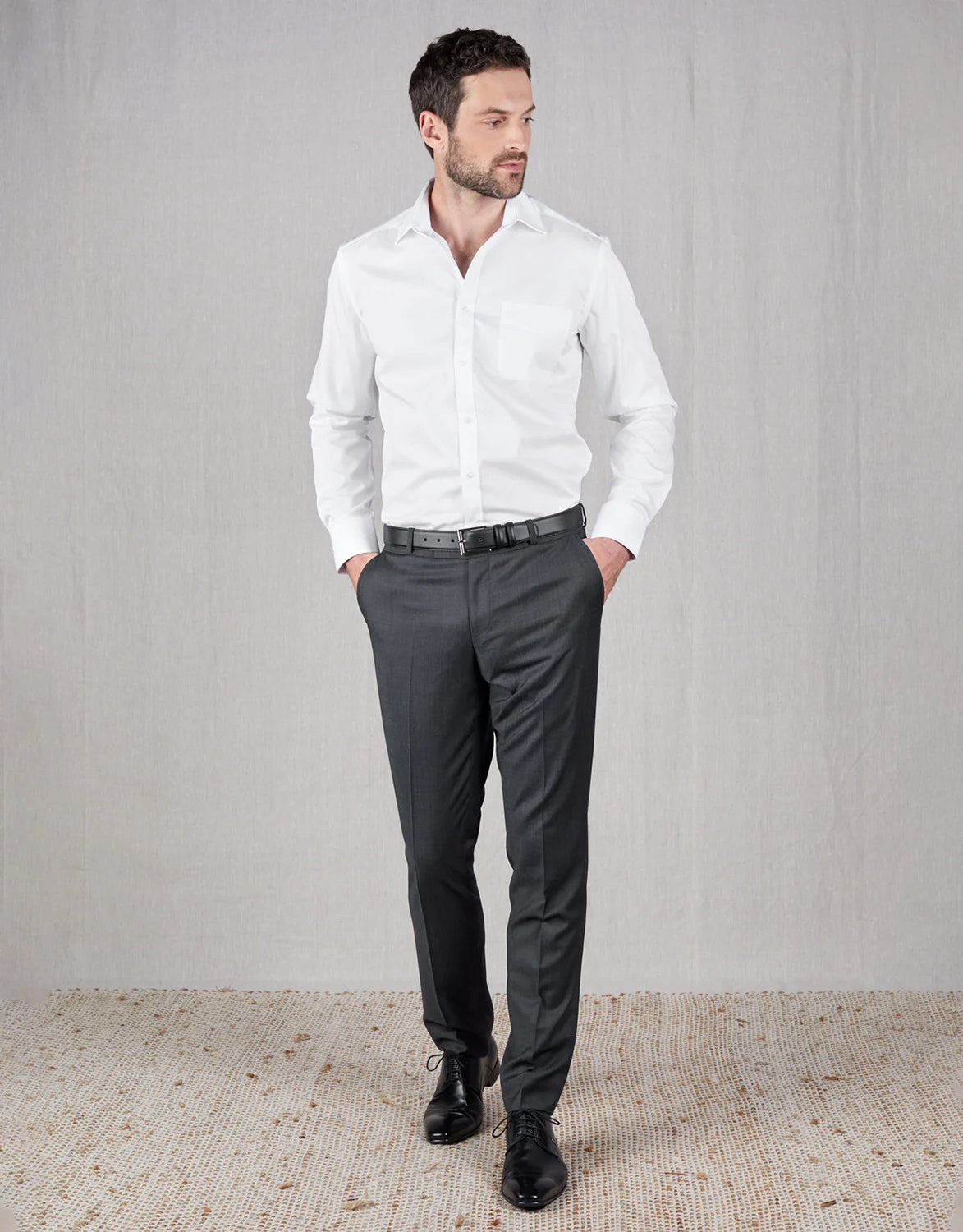REMBRANDT 100% REDA WOOL LOTUS SUIT TROUSER AV9679TLOTU