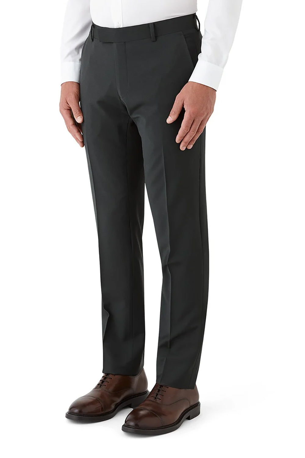 GIBSON CAPER WOOL STRETCH FLAT FRONT SUIT TROUSER FGR605