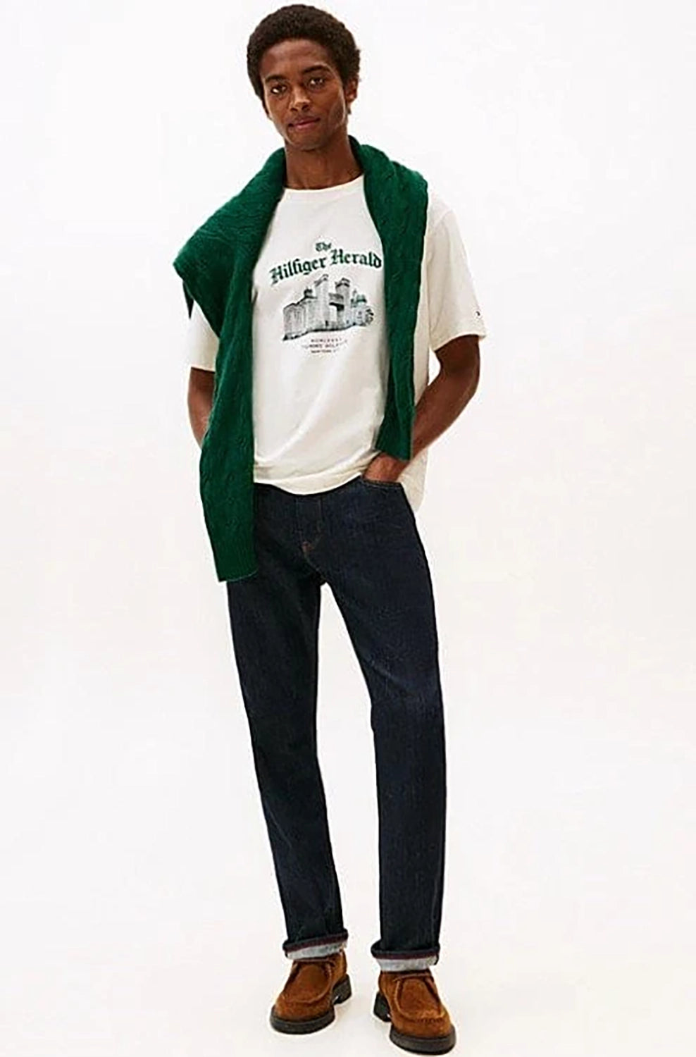 TOMMY HILFIGER NY HERALD SKYLINE GRAPHIC TEE MW0MW40920