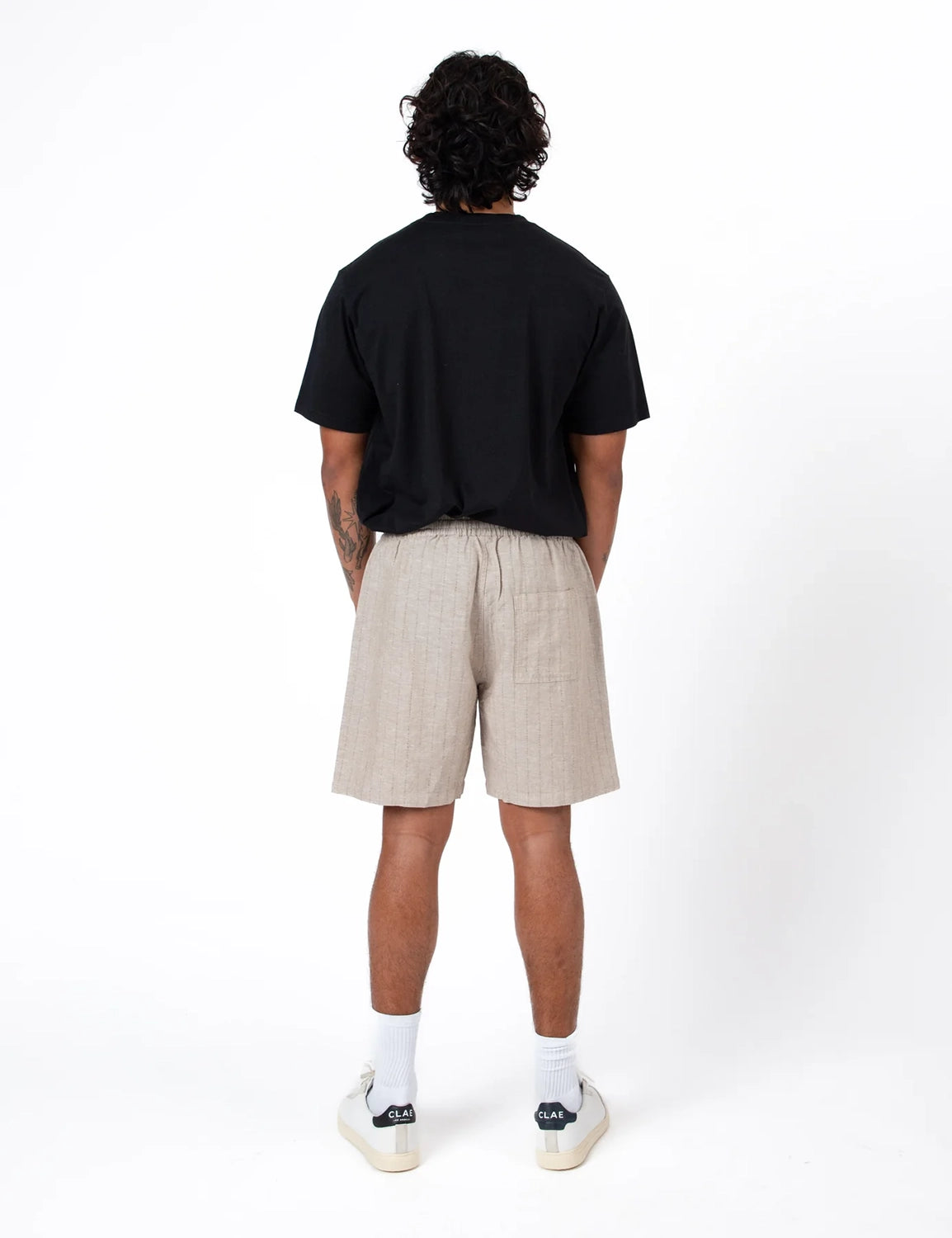 MR SIMPLE BURBANK ALOHA LINEN COTTON MIX SHORT M103622