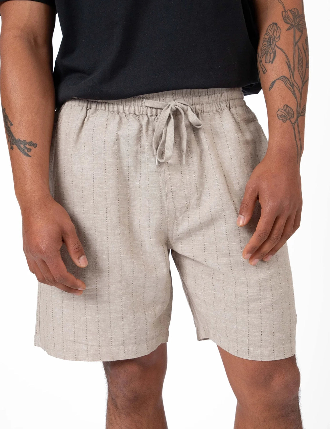 MR SIMPLE BURBANK ALOHA LINEN COTTON MIX SHORT M103622