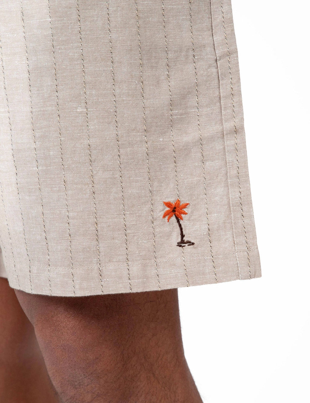 MR SIMPLE BURBANK ALOHA LINEN COTTON MIX SHORT M103622