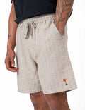 MR SIMPLE BURBANK ALOHA LINEN COTTON MIX SHORT M103622
