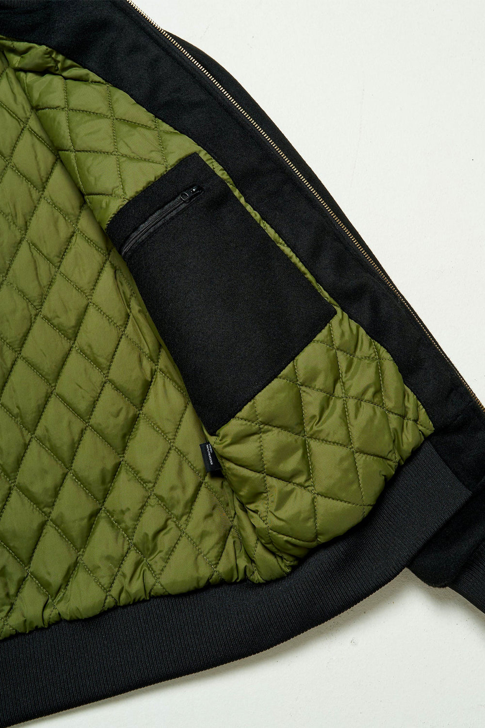 MR SIMPLE WOOL BOMBER JACKET