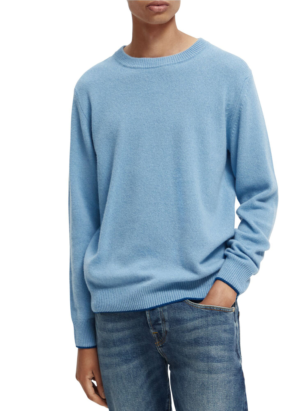SCOTCH & SODA RECYCLED CASHMERE BLEND CREW KNIT SAS169267