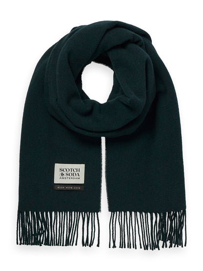 SCOTCH & SODA VIRGIN WOOL FRINGED SCARF SAS169440