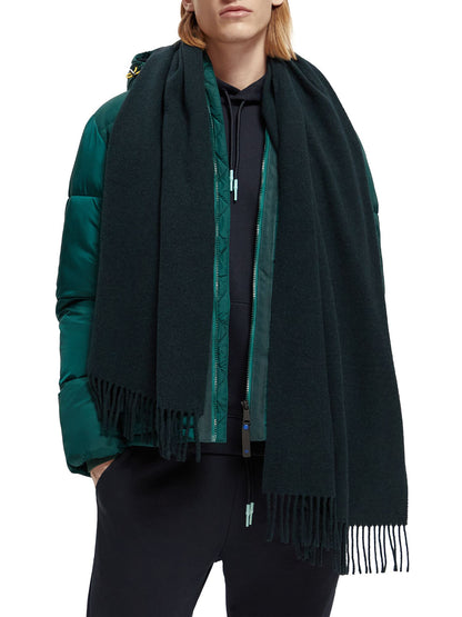 SCOTCH & SODA VIRGIN WOOL FRINGED SCARF SAS169440