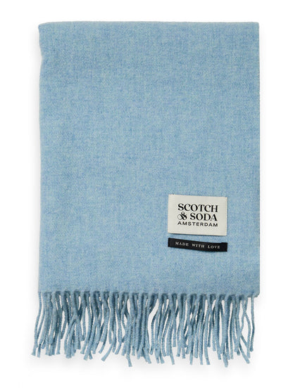 SCOTCH & SODA VIRGIN WOOL FRINGED SCARF SAS169440