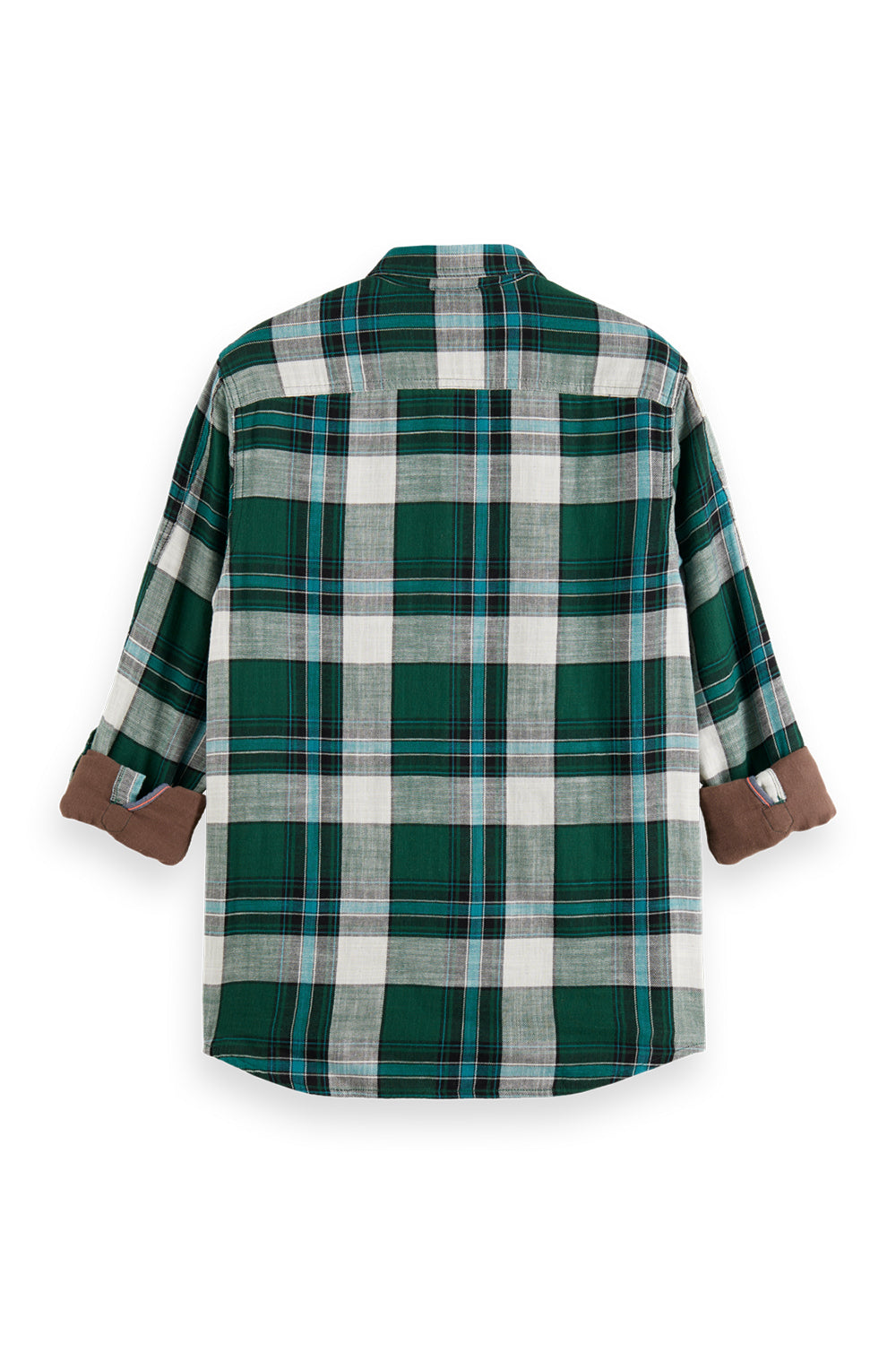 SCOTCH & SODA BONDED COTTON L/S CHECK SHIRT 169062