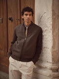 BUGATTI WOOL QUILTED ZIP BOMBER JACKET 46987