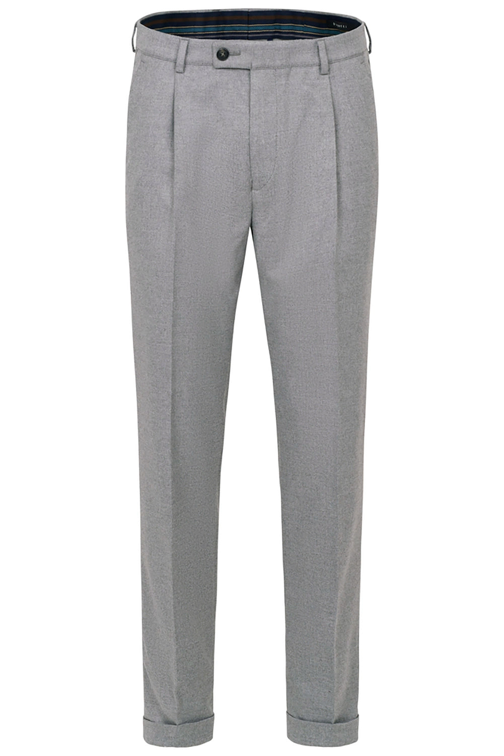 BUGATTI SINGLE PLEAT TAPERED FLANNEL STRETCH TROUSER 66181B