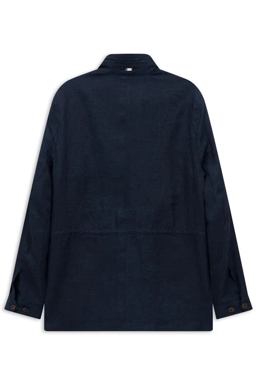 BUGATTI 100% LINEN UTILITY JACKET 11045
