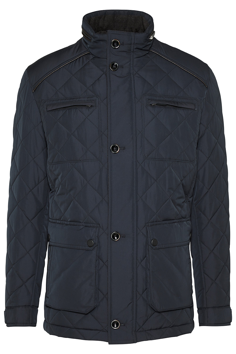 BUGATTI QUILTED LEATHER TRIM JACKET 49052